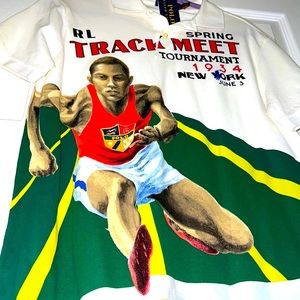 POLO Ralph Lauren Jesse Owens Spring Track Meet 1934 NewYork Size Medium